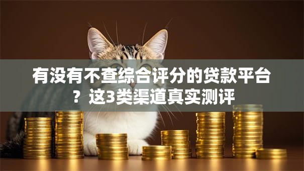 有没有不查综合评分的贷款平台？这3类渠道真实测评