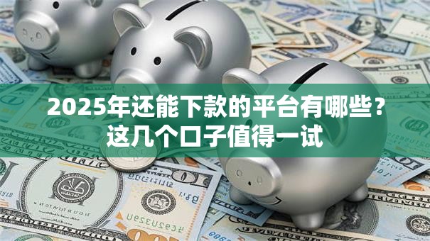 2025年还能下款的平台有哪些？这几个口子值得一试