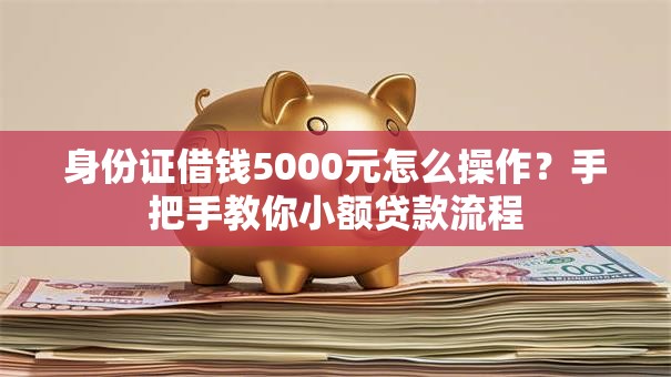 身份证借钱5000元怎么操作？手把手教你小额贷款流程