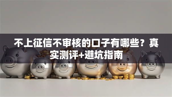 不上征信不审核的口子有哪些？真实测评+避坑指南
