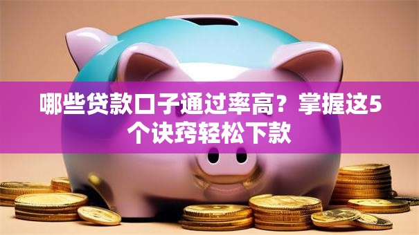 哪些贷款口子通过率高？掌握这5个诀窍轻松下款