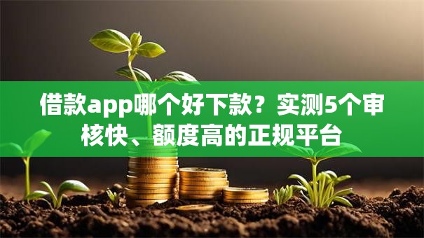 借款app哪个好下款？实测5个审核快、额度高的正规平台