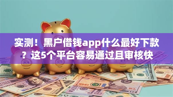 实测！黑户借钱app什么最好下款？这5个平台容易通过且审核快