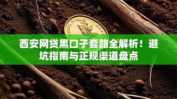 西安网贷黑口子套路全解析!避坑指南与正规渠道盘点 西安网贷黑口子套路全解析!避坑指南与正规渠道盘点