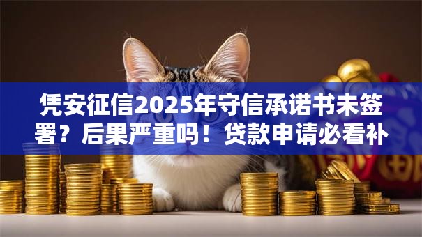 凭安征信2025年守信承诺书未签署?后果严重吗!贷款申请必看补救指南 凭安征信2025年守信承诺书未签署?后果严重吗!贷款申请必看补救指南