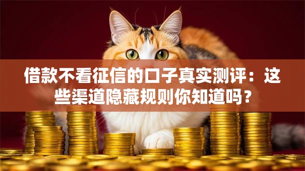 借款不看征信的口子真实测评:这些渠道隐藏规则你知道吗? 借款不看征信的口子真实测评:这些渠道隐藏规则你知道吗?