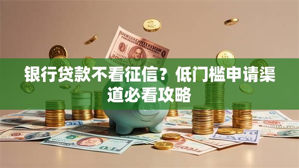 银行贷款不看征信？低门槛申请渠道必看攻略