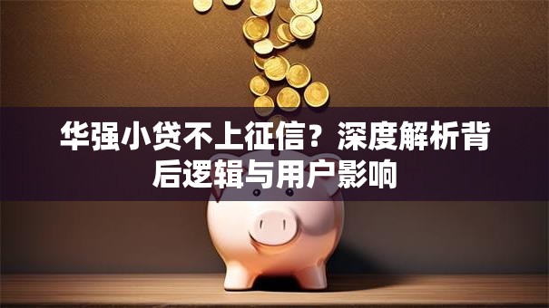 华强小贷不上征信？深度解析背后逻辑与用户影响