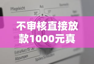 不审核直接放款1000元真的可以吗？揭秘零门槛借款真相