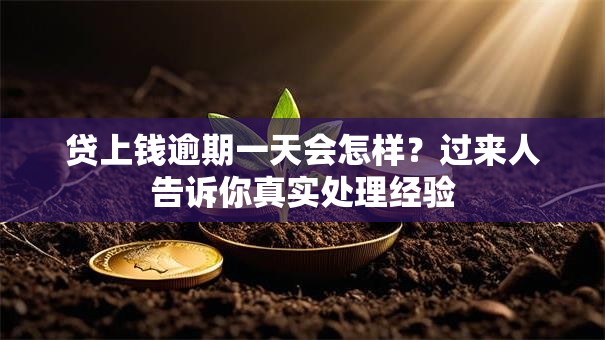 贷上钱逾期一天会怎样？过来人告诉你真实处理经验