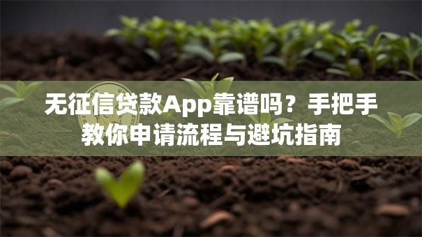 无征信贷款App靠谱吗？手把手教你申请流程与避坑指南