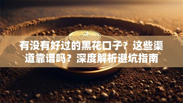 有没有好过的黑花口子？这些渠道靠谱吗？深度解析避坑指南