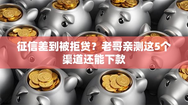 征信差到被拒贷？老哥亲测这5个渠道还能下款