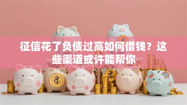 征信花了负债过高如何借钱？这些渠道或许能帮你