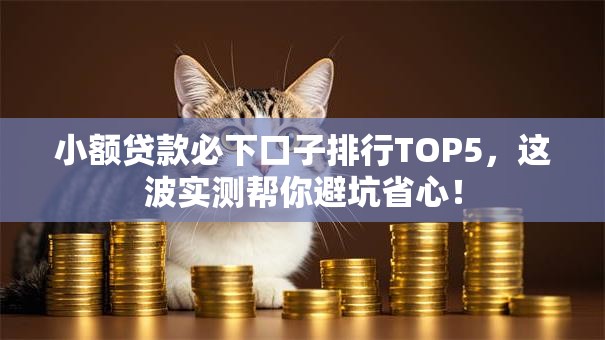 小额贷款必下口子排行TOP5，这波实测帮你避坑省心！