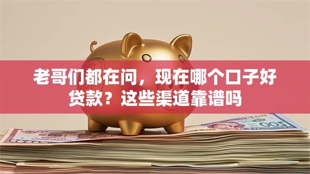 老哥们都在问，现在哪个口子好贷款？这些渠道靠谱吗
