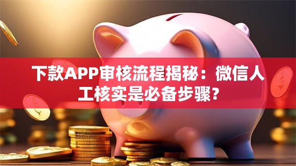 下款APP审核流程揭秘：微信人工核实是必备步骤？