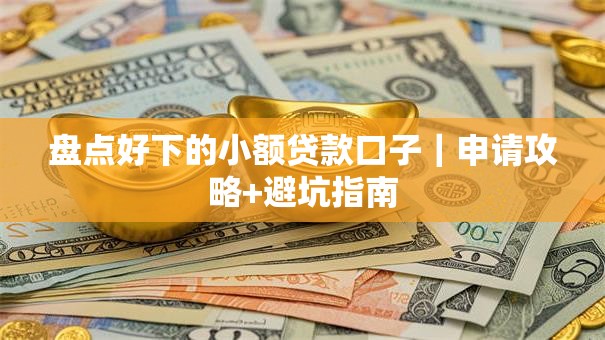 盘点好下的小额贷款口子｜申请攻略+避坑指南