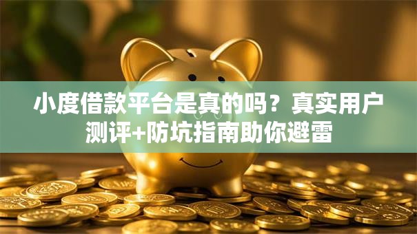 小度借款平台是真的吗？真实用户测评+防坑指南助你避雷