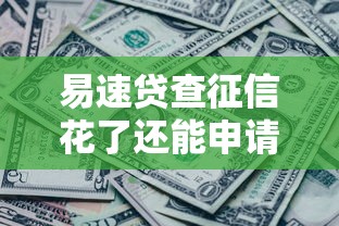 易速贷查征信花了还能申请吗？征信花了的解决办法全解析