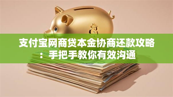 支付宝网商贷本金协商还款攻略：手把手教你有效沟通