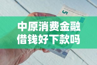 中原消费金融借钱好下款吗？征信花用户真实测评