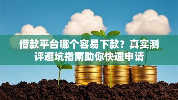 借款平台哪个容易下款？真实测评避坑指南助你快速申请