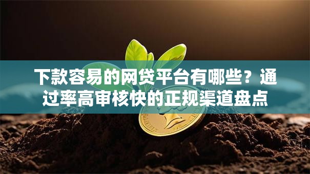 下款容易的网贷平台有哪些？通过率高审核快的正规渠道盘点