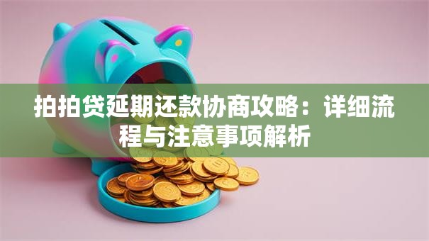 拍拍贷延期还款协商攻略：详细流程与注意事项解析