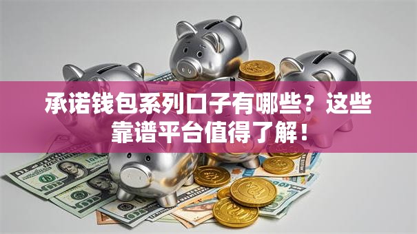 承诺钱包系列口子有哪些？这些靠谱平台值得了解！
