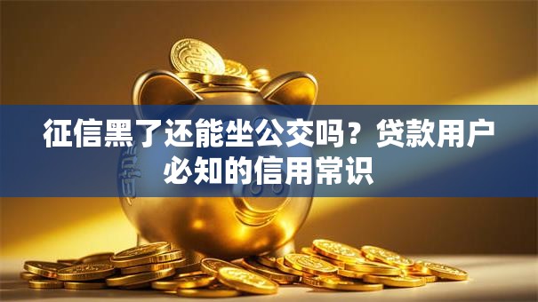 征信黑了还能坐公交吗？贷款用户必知的信用常识