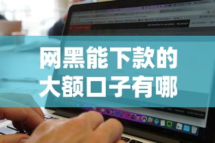 网黑能下款的大额口子有哪些？这些平台或许能帮到你