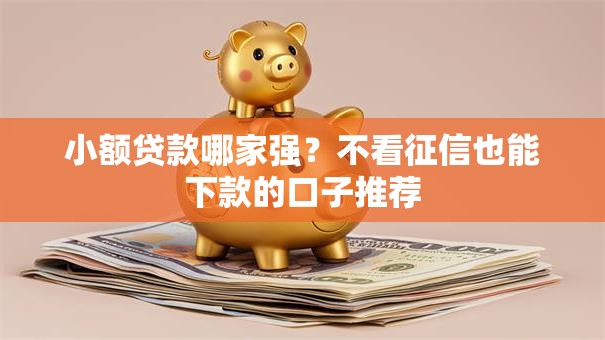 小额贷款哪家强？不看征信也能下款的口子推荐