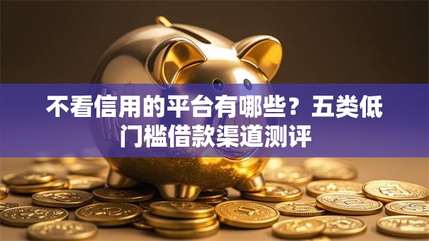 不看信用的平台有哪些？五类低门槛借款渠道测评