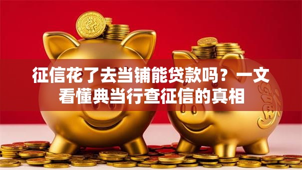 征信花了去当铺能贷款吗？一文看懂典当行查征信的真相