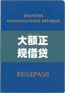 大额正规借贷平台有哪些？这些靠谱推荐快收藏
