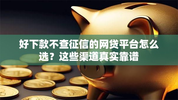 好下款不查征信的网贷平台怎么选？这些渠道真实靠谱