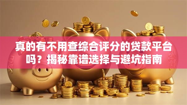 真的有不用查综合评分的贷款平台吗？揭秘靠谱选择与避坑指南