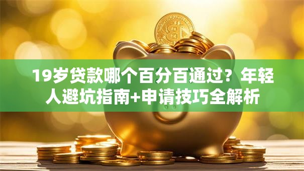 19岁贷款哪个百分百通过？年轻人避坑指南+申请技巧全解析