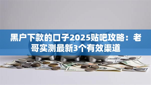 黑户下款的口子2025贴吧攻略：老哥实测最新3个有效渠道