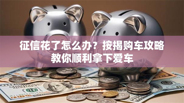 征信花了怎么办？按揭购车攻略教你顺利拿下爱车