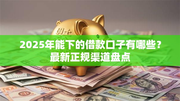2025年能下的借款口子有哪些？最新正规渠道盘点