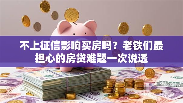 不上征信影响买房吗？老铁们最担心的房贷难题一次说透