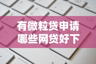 有微粒贷申请哪些网贷好下款？这5家平台资质匹配率高