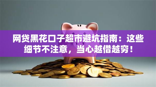 网贷黑花口子超市避坑指南：这些细节不注意，当心越借越穷！