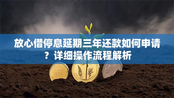 放心借停息延期三年还款如何申请？详细操作流程解析