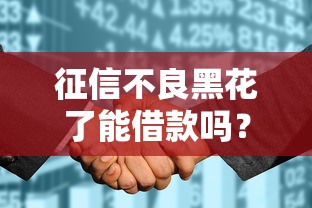 征信不良黑花了能借款吗？这些渠道或许能帮你！