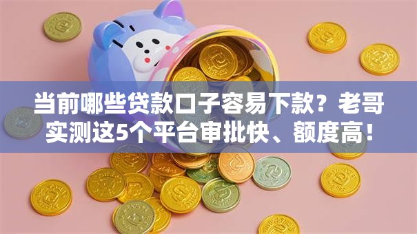 当前哪些贷款口子容易下款？老哥实测这5个平台审批快、额度高！