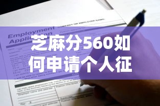 芝麻分560如何申请个人征信贷款？低分也能过？