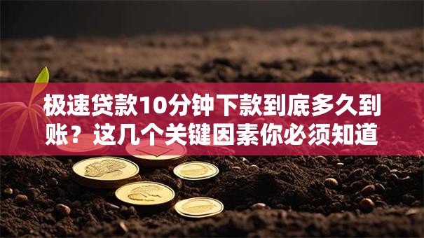 极速贷款10分钟下款到底多久到账？这几个关键因素你必须知道